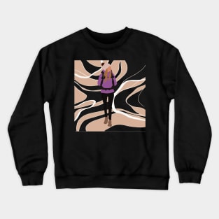 Woman on a hike Crewneck Sweatshirt